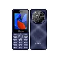 IKALL I4 4G Blue Keypad Mobile Phone wtih 2.4 inch Display/2500mAh Battery/Type-C Charging/Dual SIM & Preloaded Facebook & YouTube Apps