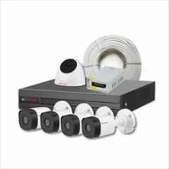 CP Plus 2.4MP 1 Dome, 4 Bullet, 8 Channel DVR Kit without Hard Disk, CP-UCK-TD41N-B1