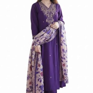 Women Embroidery Kurta and Pant Set with Dupataa
