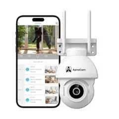 ApnaCam 5MP G11A Outdoor PTZ Smart WiFi Camera with Pan & Tilt 355D, Night Vision, Sound Detect,IP65 Waterproof & 3x Zoom function