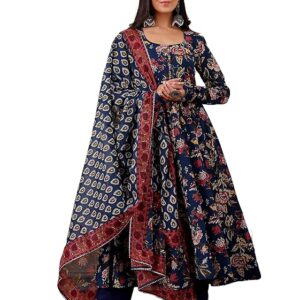 Women's Viscose Kurta and Pant with Dupatta Set