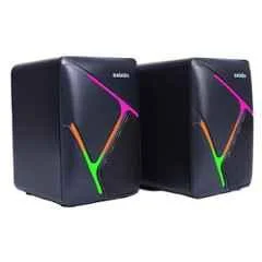 Zebion Loco 6W Black Stereo Gaming Speaker with 3.5mm Jack & RGB Lights