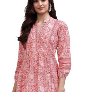 Women's Floral Printed Cotton Regular Fit Top