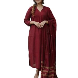 Women’s Viscose Straight Kurta Set, Soft Breathable Ethnic Party & Office Wear