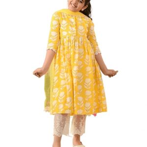 Pspeaches Girls Kurta & Palazzo