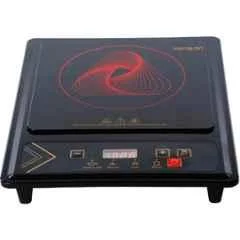 Kemajuan 1200W Glass Black Induction Cooktop, Fast Heating, Energy Efficient & 1 Year Warranty, KICT0212