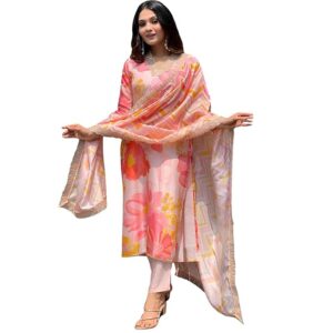 Women's Kurta & Pant with Dupatta || Straight Kurta Outfits || Ethnic Set (SHZ/1499-1606)