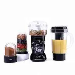 Wonderchef Nutri-Blend 400W Plastic Black Mixer Grinder with 4 Jars, 63152745