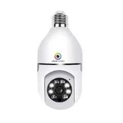 Power Pixel 3MP 1080p Wi-Fi Portable Security Bulb Camera with E27 Socket for Home, School, Mall, Warehouse, Gas Station & Office