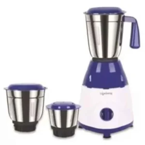 Lifelong 600W ABS Blue& White Mixer Grinder with 3 Stainless Steel Jars, LLMG600