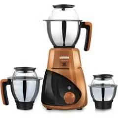 Padmini Essentia Velocity 750W ABS Copper & Black Mixer Grinder with 3 Jars