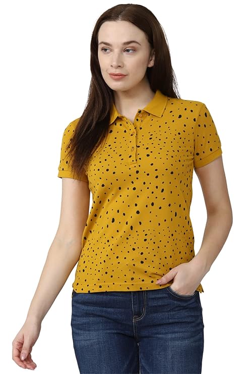 Women's Cotton Regular Fit Polo T-Shirt