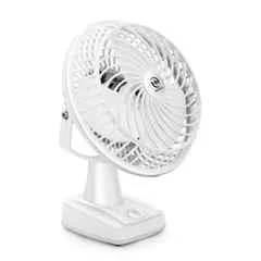 HM AP 5W 4 Star 2400rpm ABS White Table Fan, Sweep: 225 mm
