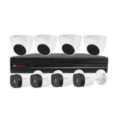 CP Plus 2.4MP 4 Dome, 4 Bullet, 8 Channel DVR Kit without Hard Disk, CP-UCK-TD44N-B1