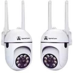 ApnaCam 3MP Mini PTZ Smart Wi-Fi Camera with Colour Night Vision, 1080P, V380 Pro App Live View (4 Channel) (Pack of 2)