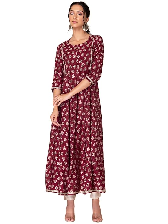 Women's Polyester Regular Fit Casual Kurta