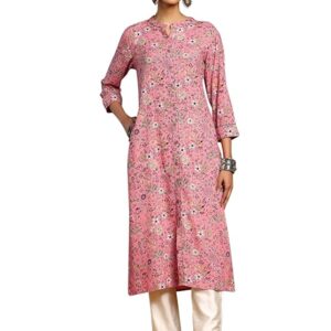 Women's Rayon Regular Fit Casual Kurta