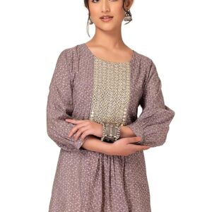 Women's Muslin Regular Fit Striped Kurta