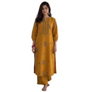 Women’s Rayon Viscose Straight Printed Kurta with Palazzo | Women Kurta Set | Ethnic Wear for Women | Daily Office Casual Traditional Outfit