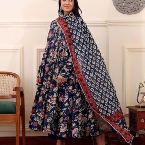 Women's Viscose Kurta and Pant with Dupatta Set