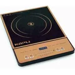 Kapli 2500W Plastic Black & Gold Infrared Cooktop with Touch Panel for All Utensil