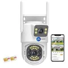Maizic Smarthome 4G/5G SIM 5+5MP Dual Lens PTZ CCTV Outdoor SIM Camera, IP66, 2 Way Talk, Motion Detect, SD Card upto 256 GB & Colour Night Vision