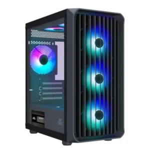 Ant Esports 205 Mini 6F Black Gaming Cabinet with Pre-Installed 6 ARGB Fans