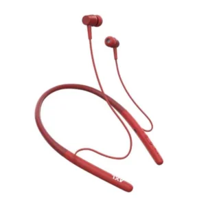 Red In Ear Wireless Neckband Earphone with Mic, ABN-02-Red