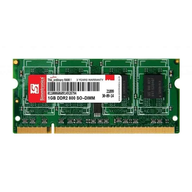 Simmtronics 1GB DDR2 800MHZ Laptop RAM