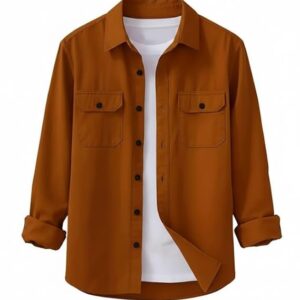 Men’s Stylish Cotton Blend Casual Shirt || Full Sleeve Button-Down Shirt with Dual Flap Pockets || Comfortable Breathable Fabric