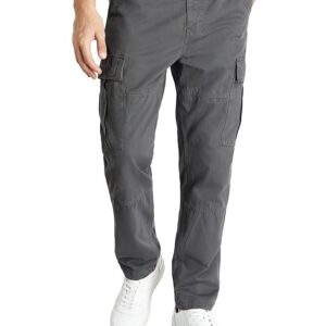 Men's Regular Fit Washed Cargo Pants (Pure Cotton)
