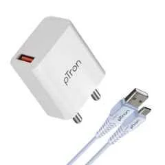 FC12 20W White QC3.0 Smart USB Charger with Auto-Detect Technology & Multi-Layer Protection for All Android & iOS Devices