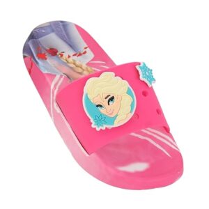 Disney Frozen Elsa Design Slippers –for Girls, Pink, 9C, 4-4.5 Years