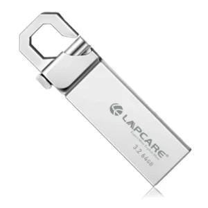 Lapcare Flais 64GB 400Mbps USB 3.2 Silver Pen Drive for MAC, Win & Linux, ITD-79
