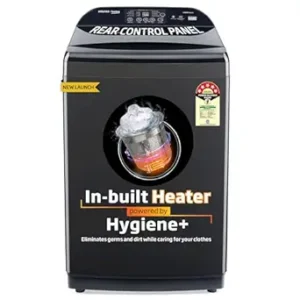 Voltas Beko, A Tata Product 9 Kg 5 Star Fully-Automatic Top Loading Washing Machine with Anti-Bacterial wash Technology (WTL9006UEAH / OBS3060, Dark Grey, Inbuilt Heater)